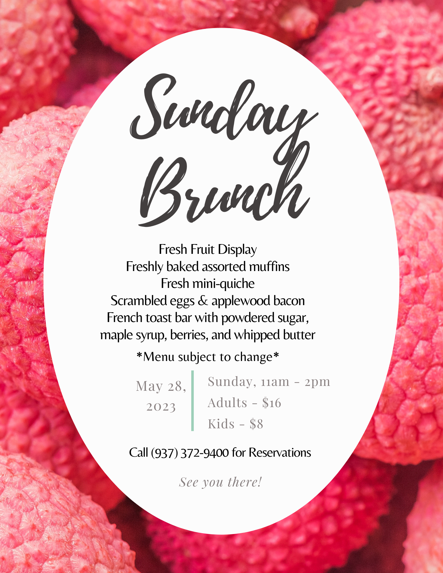 Sunday Brunch May 85 11 in